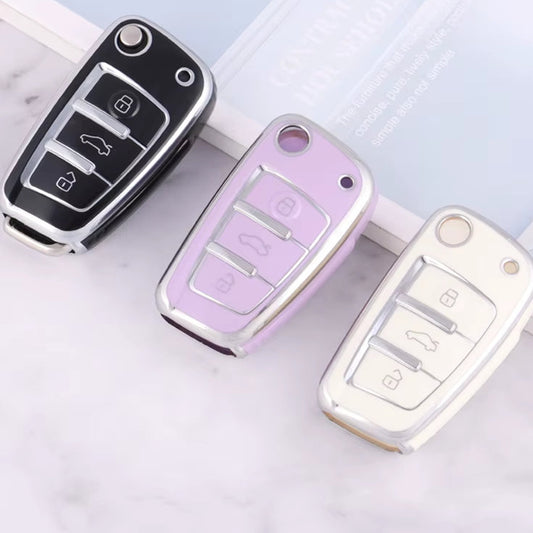 TPU Car Key Cover Case Fob Holder for Audi C5 C6 R8 A1 A3 A4 A5 A6 A7 Q3 Q5 Q7 S6 B6 B7 B8 8P 8V 8L TT RS RS3 S3 Accessories