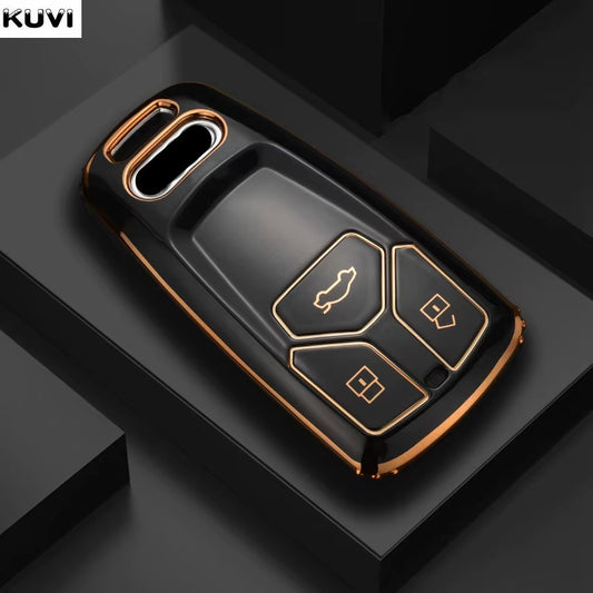 For Audi A4 B9 A5 A6 8S 8W Q5 Q7 4M S4 S5 S7 TT TTS TFSI RS Fashion TPU Car Remote Key Case Cover Shell Protector Fob Keyless