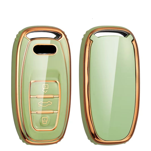 TPU Car Remote Key Case Cover Shell for Audi A5 A6 C7 A7 A8 Q3 Q5 Q7 S4 S6 S7 S8 R8 TT A1 A3 8V A4 B8 B9 Holder Accessories