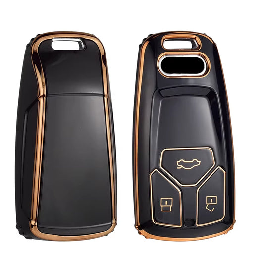 For Audi A4 B9 A5 A6 8S 8W Q5 Q7 4M S4 S5 S7 TT TTS TFSI RS Fashion TPU Car Remote Key Case Cover Shell Protector Fob Keyless