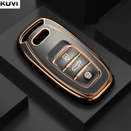 TPU Car Remote Key Case Cover Shell for Audi A5 A6 C7 A7 A8 Q3 Q5 Q7 S4 S6 S7 S8 R8 TT A1 A3 8V A4 B8 B9 Holder Accessories